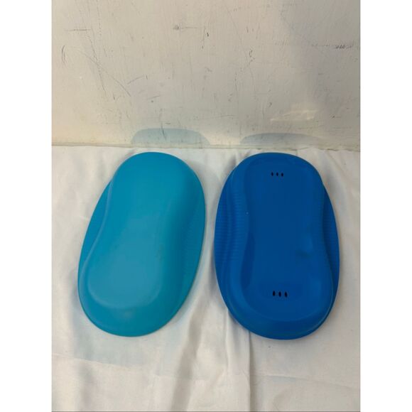 Tupperware blue egg steamer 2 pieces - Picture 2 of 3